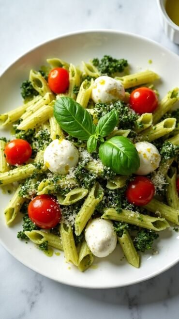 pasta salad with pesto