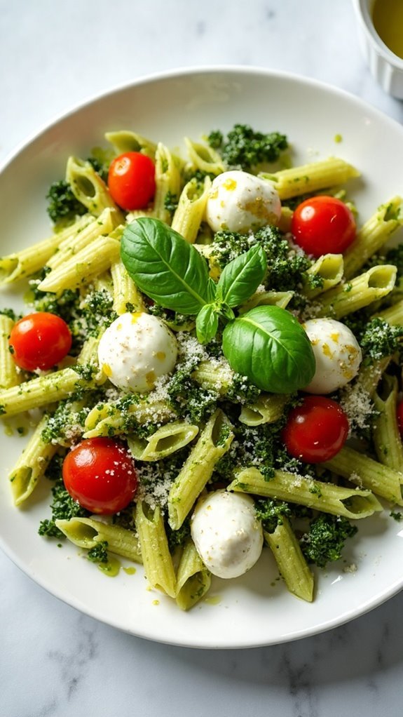 pasta salad with pesto