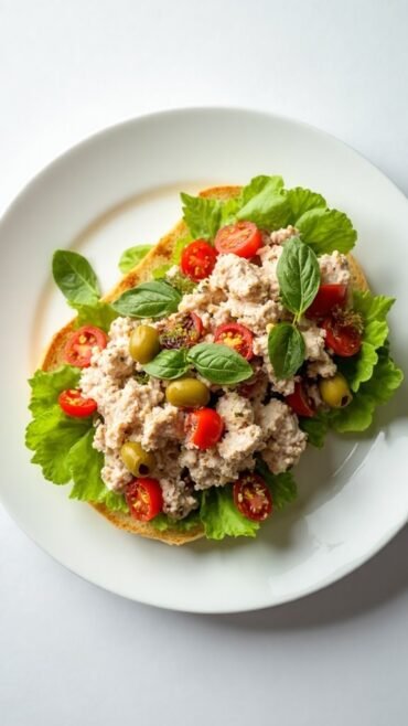 tasty italian tuna sandwich