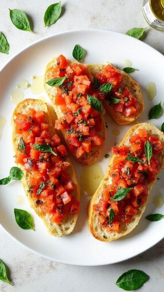 tomato basil toast appetizer