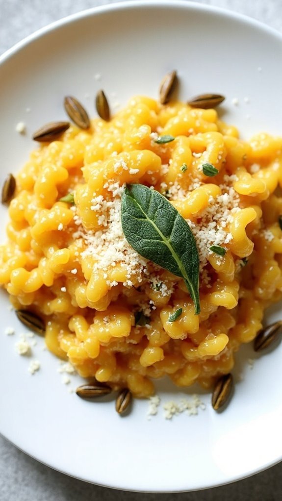 creamy pumpkin sage risotto