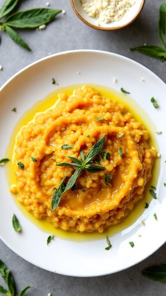 creamy pumpkin sage risotto