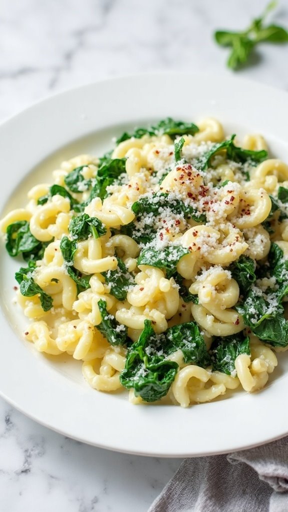 creamy spinach ricotta pasta