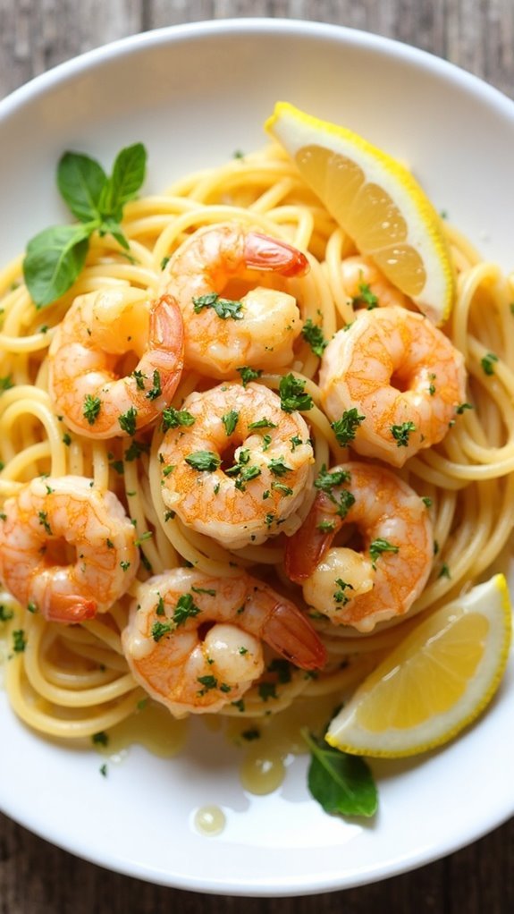 flavorful shrimp pasta dish