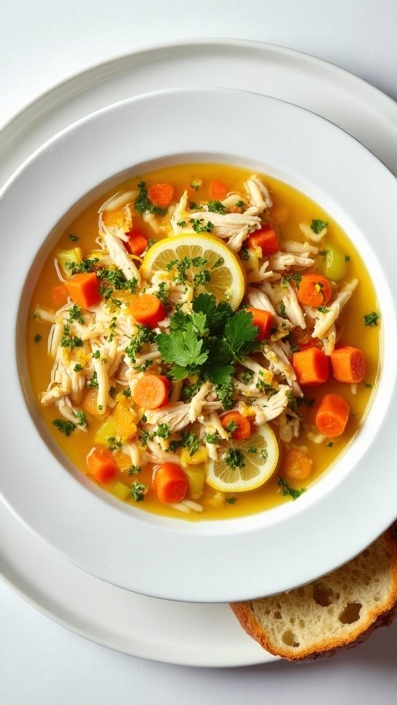 lemon chicken orzo soup