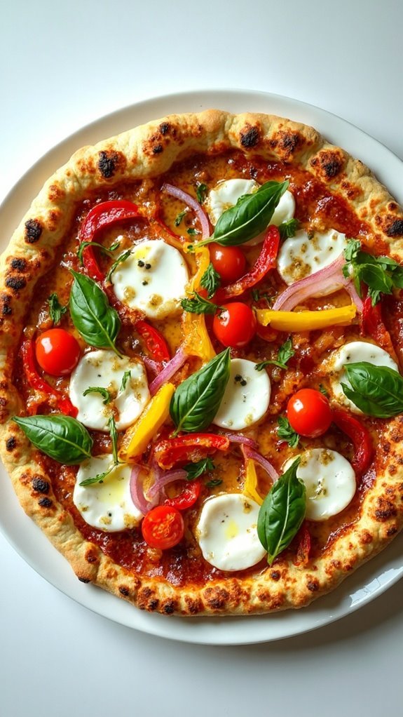 Pesto Veggie Grilled Pizza