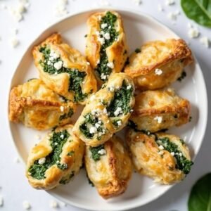 savory spinach feta pastry