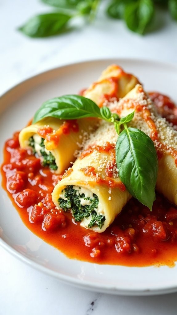 Spinach and Ricotta Cannelloni
