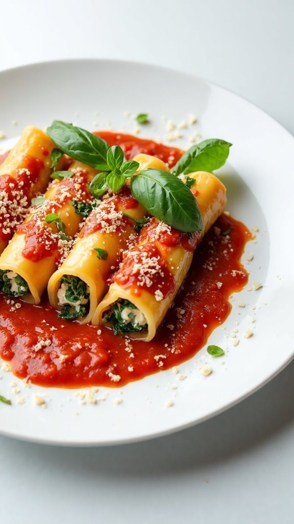 zesty vegetarian stuffed pasta